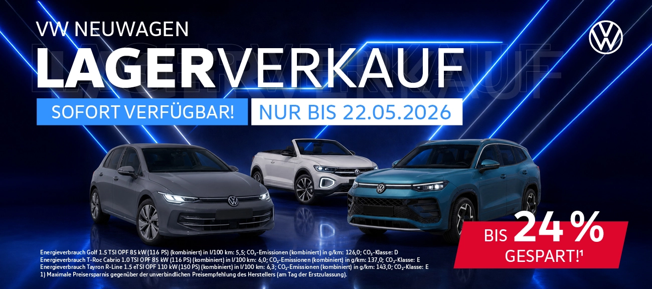 Lagerverkauf Mai