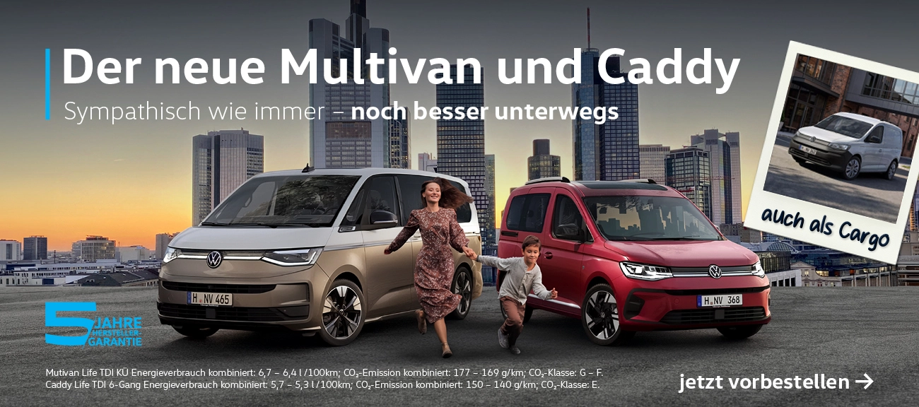 Der neue Caddy und Multivan