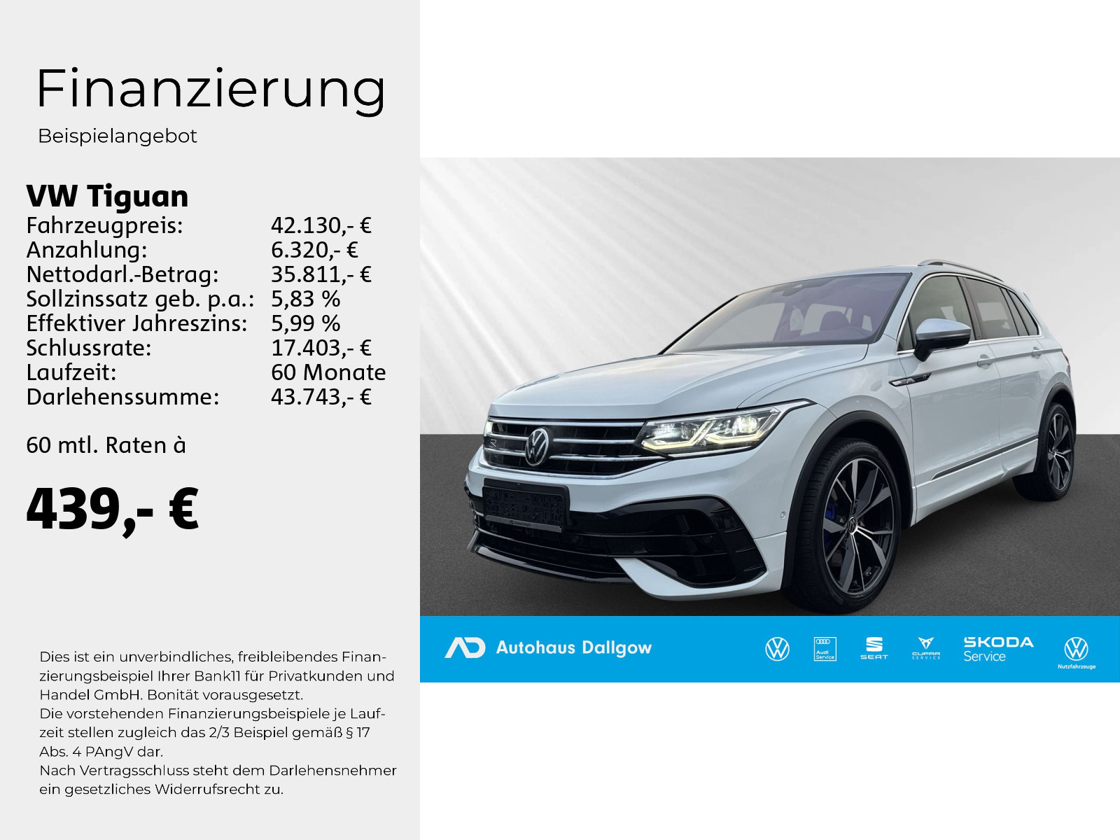 Tiguan R m. Pano-Dach+ R-Perfromance Abgasanlage