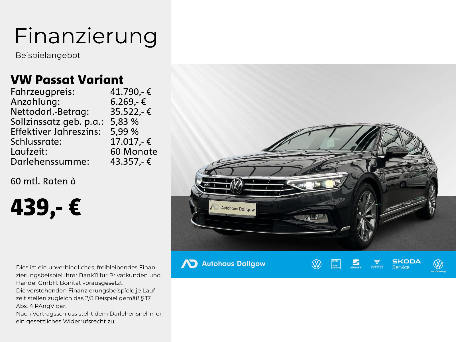 Passat Variant Elegance 1,5 l TSI OPF 11 0 kW (150 PS) 7-Gang-Doppelkupplungsgetr iebe DSG