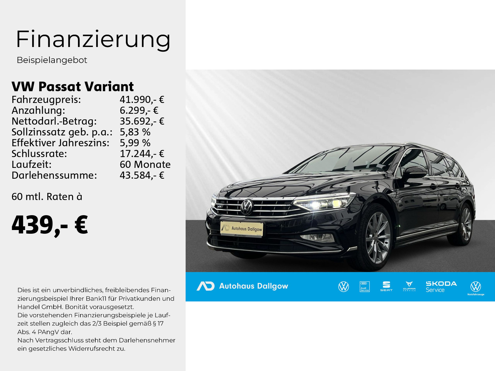 Passat Variant Elegance 1,5 l TSI OPF 11 0 kW (150 PS) 7-Gang-Doppelkupplungsgetr iebe DSG