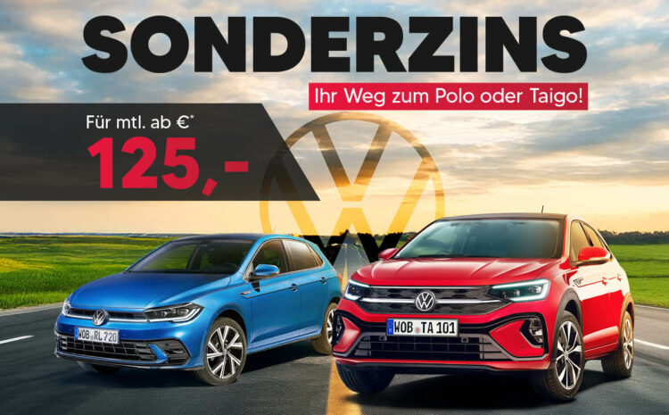  VW Polo & Taigo 1,99% Sonderfinanzierung